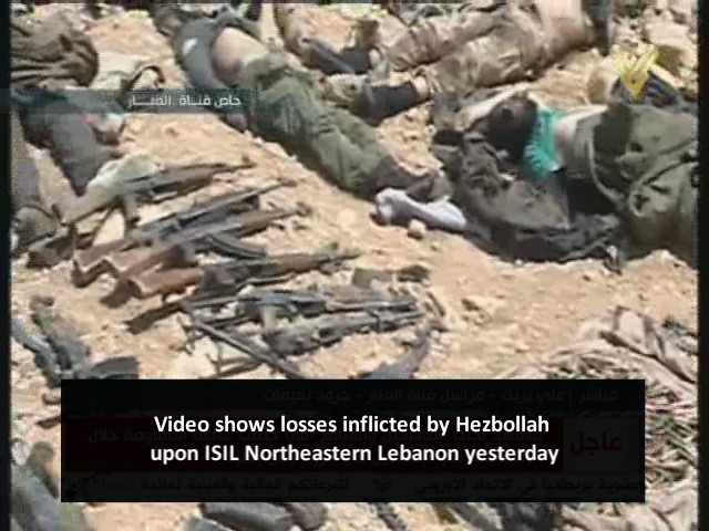 Exclusive Footage Shows Losses Inflicted by Hezbollah upon ISIL Yesterday